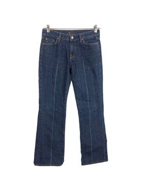 7 For All Mankind Classic Boot Cut Jeans 30 Inseam 28.5 Low Rise All Cotton USA